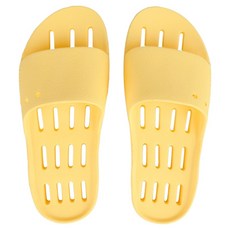 페이퍼플레인키즈 아동용 발등 낮은 미끄럼방지 화장실 욕실화, 옐로우, 1개