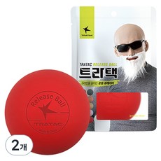 트라택 릴리즈 마사지볼 기본형, 레드, 2개