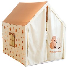 KiKi QUOKKA 兒童舒適小屋帳篷, 棕色, 1個
