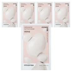 INNISFREE 神經醯胺高效活性面膜, 1入, 5片