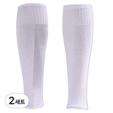 運動加壓小腿套 白色 雙腳組, 2套