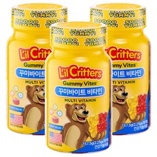 L'il Critters Gummy Vites綜合維他命礦物質小熊軟糖, 70顆, 3罐