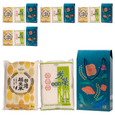 芳榮米廠 青禧米禮盒 Set, 台南16號&台農71號, 送禮大方, 2kg, 5盒, CNS一等