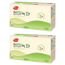 동서 현미녹차 티백, 1.5g, 100개입, 2개