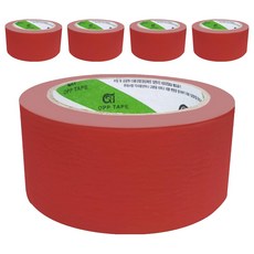 Shin Hung 遮蔽膠帶 紅色 48mm x 40m, 5個