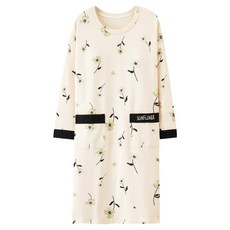 소니오 편안한 원피스 잠옷 임부 홈웨어