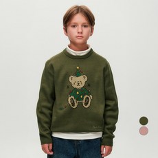 MaritheFrancoisGirbaud 兒童假日熊針織套頭衫