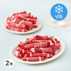 한우 등심 2등급 바로구이 (냉동), 2개, 1kg