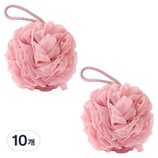 블루무역 버블타올 샤워볼, 핑크, 1개입, 10개