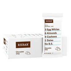 알엑스바 초콜릿 칩 프로틴바 12p, 624g, 1개