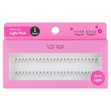 ccam bbak 人造單簇假睫毛 包裝版 輕量款 9mm 1根, 1個, 輕量款(黑色)