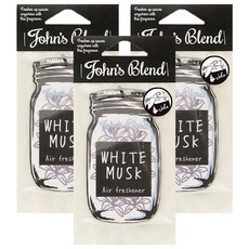 John's Blend 居家香氛片 Set 3片, White Musk