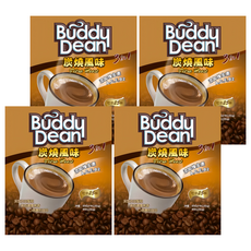 Buddy Dean 巴迪 三合一咖啡 炭燒風味 添加維生素A C E B2, 18g, 25包, 4袋