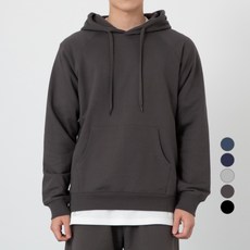 CITIFY 男款基本款純色長袖連帽上衣