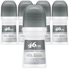 온더바디 46cm 나이아신아마이드 롤온 데오드란트 우디 머스크향, 75ml, 5개