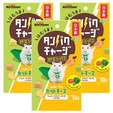 mini Animan 倉鼠 松鼠角切起司塊 野菜 70g 日本產, 3包