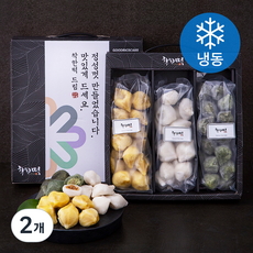 착한떡 3색송편 세트 (냉동), 1.2kg, 2개