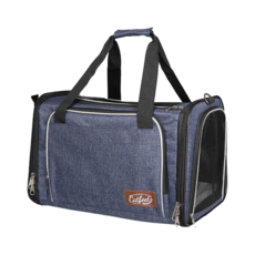 Catfeet 輕旅行寵物兩用肩背包, 輕量材質, 柔軟內墊, 深藍色, 適合3~7KG寵物, 43L x 25W x 29H cm, 1個