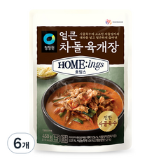 청정원 호밍스 얼큰차돌육개장, 6개, 450g