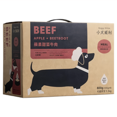 Doggy Willie 小犬威利 輕寵食 凍乾主食, 蘋果甜菜牛肉, 800g, 1盒