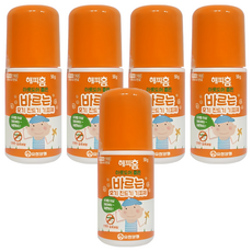 해피홈 아웃도어 롤온 바르는 모기 진드기 기피제, 50g, 5개