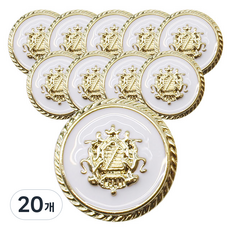 Button King 東大門鈕扣王 Monkey鈕扣 18mm, 20個, 白色G
