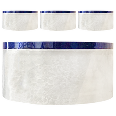 CLEAN 克林 易撕環保封箱膠帶 4.8cm x 80m, 藍邊 + 透明色, 4捲