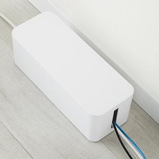 nexi 延長線收納盒 NX1015 L號, 白色, 1個