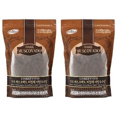 에코씨드 비정제 다크머스코바도, 1kg, 2개