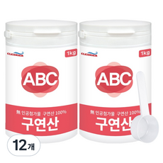 ABC清潔劑 檸檬酸, 12個, 1kg