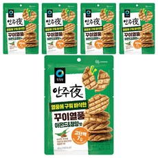 청정원 안주야 꾸이열풍 아몬드 앤 청양맛, 40g, 5개
