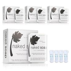 Naked Soap 潔面皂, 90g, 2+2（共4個,包括2個泡泡網）