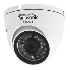 Panasonic 國際牌 戶外半球型攝影機 A-HD236 高畫質 防水防塵 紅外線夜視, 米白色