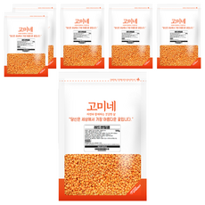 고미네 레드 렌틸콩, 500g, 6개