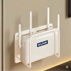 EVENLIV 셋톱박스 공유기 거치대, 화이트, 1개