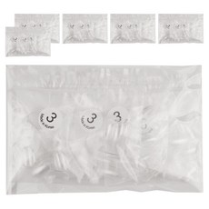 Lvia 短橢圓迷你美甲片 3號 200p, 6個, 透明