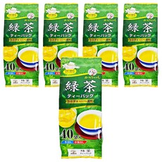 KAORICHAN 宇治森德 綠茶茶包 100%日本國產茶葉, 5g, 40包, 5袋
