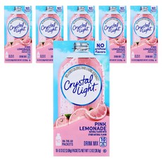 Crystal Light 粉紅檸檬飲沖泡包, 3.68g, 10條, 6盒