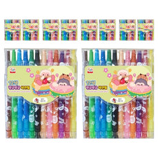 YOUNG ART 女童用旋轉彩色鉛筆 2入, 12色, 5套