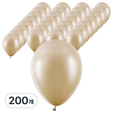 셈퍼텍스 풍선 13cm, 실크 골드더스크, 200개
