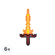 블럭통 디폼블럭 칼 총 만들기, 5, 6개
