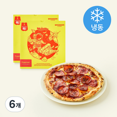우주인피자 미니 페퍼로니 피자 (냉동), 214g, 6개, 1개입