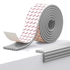 르메이어 유아용 W형 풀접착 모서리 보호대, 그레이, 1개