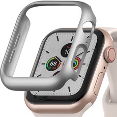 SINJIMORU 全包覆一體式硬殼智慧手錶保護殼, 銀色, 1個