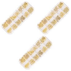 Chic Fit 空間美甲 纖薄美甲飾品 B 12款, 混合色, 3個