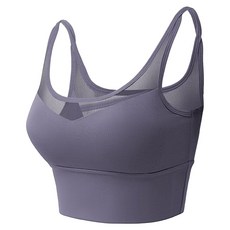 透氣網細肩運動內衣 加寬底圍包裹 細膩輕薄面料 可拆卸式杯墊 雙細肩帶