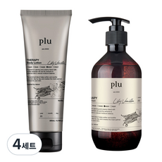 플루 테라피 바디로션 바닐라 200ml + 바디워시 바닐라 500g 세트, 4세트