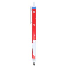 Sun-Star Metacil Light Knock 按壓式金屬免削可擦永恆鉛筆 紅色大白款式, 0.25mm, 1支