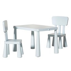 哩哩摳摳 LILIKOKO 歐風成長書桌椅 一桌兩椅 8835-2, 藍