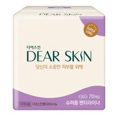 디어스킨 팬티라이너 뉴, 슈퍼롱, 70개입, 1개
